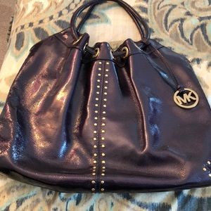 Michael kors - authentic shiny purple large bag!